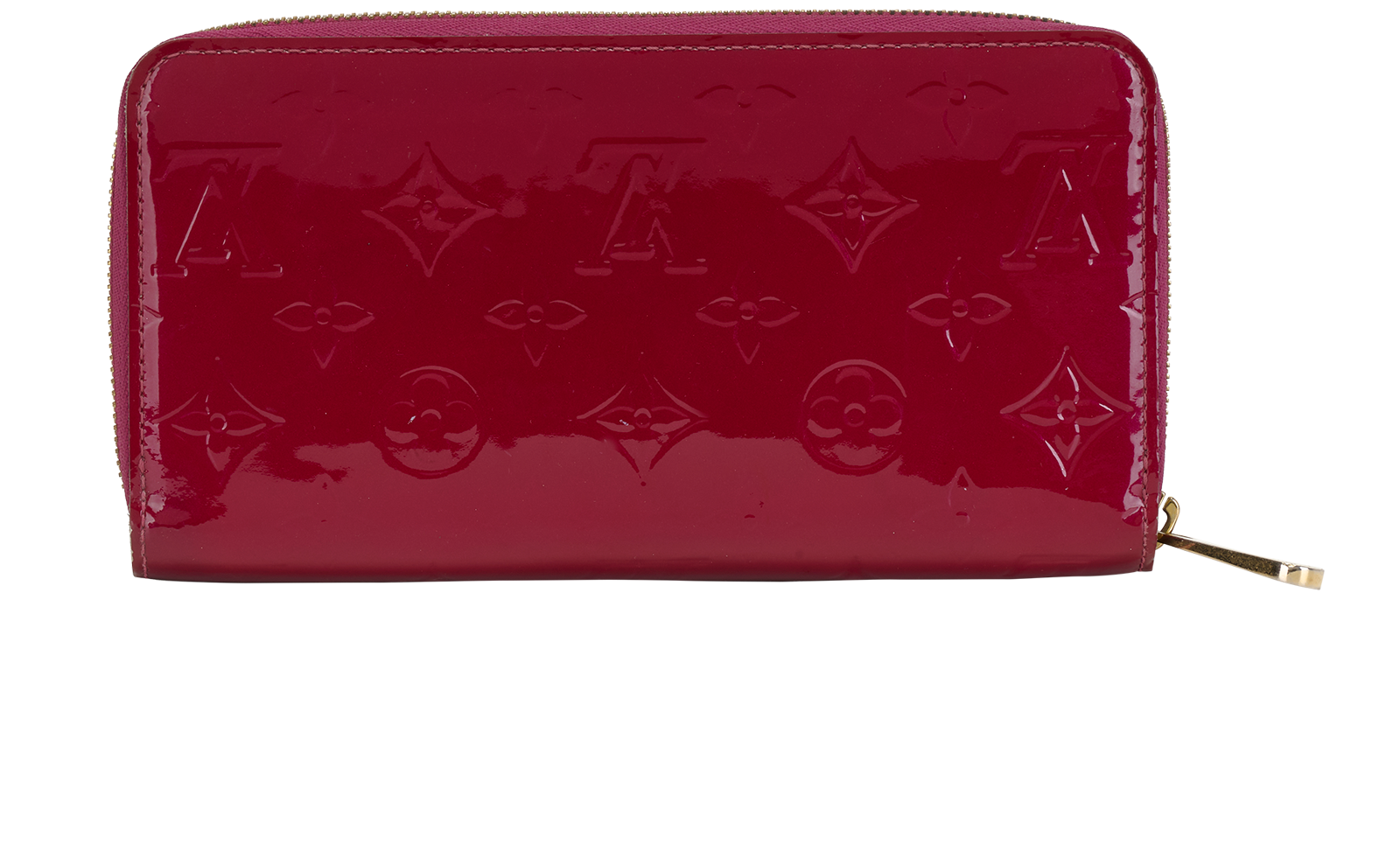 Louis Vuitton Zippy Long Wallet, &pound;170, Accessories, Purple, Patent Leather, Back view